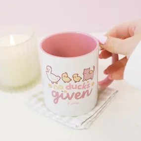 No Ducks Given | Funny Duck Mug | Kawaii Spring Ceramic Cup With Satsuma & Tuffy The Duckling
