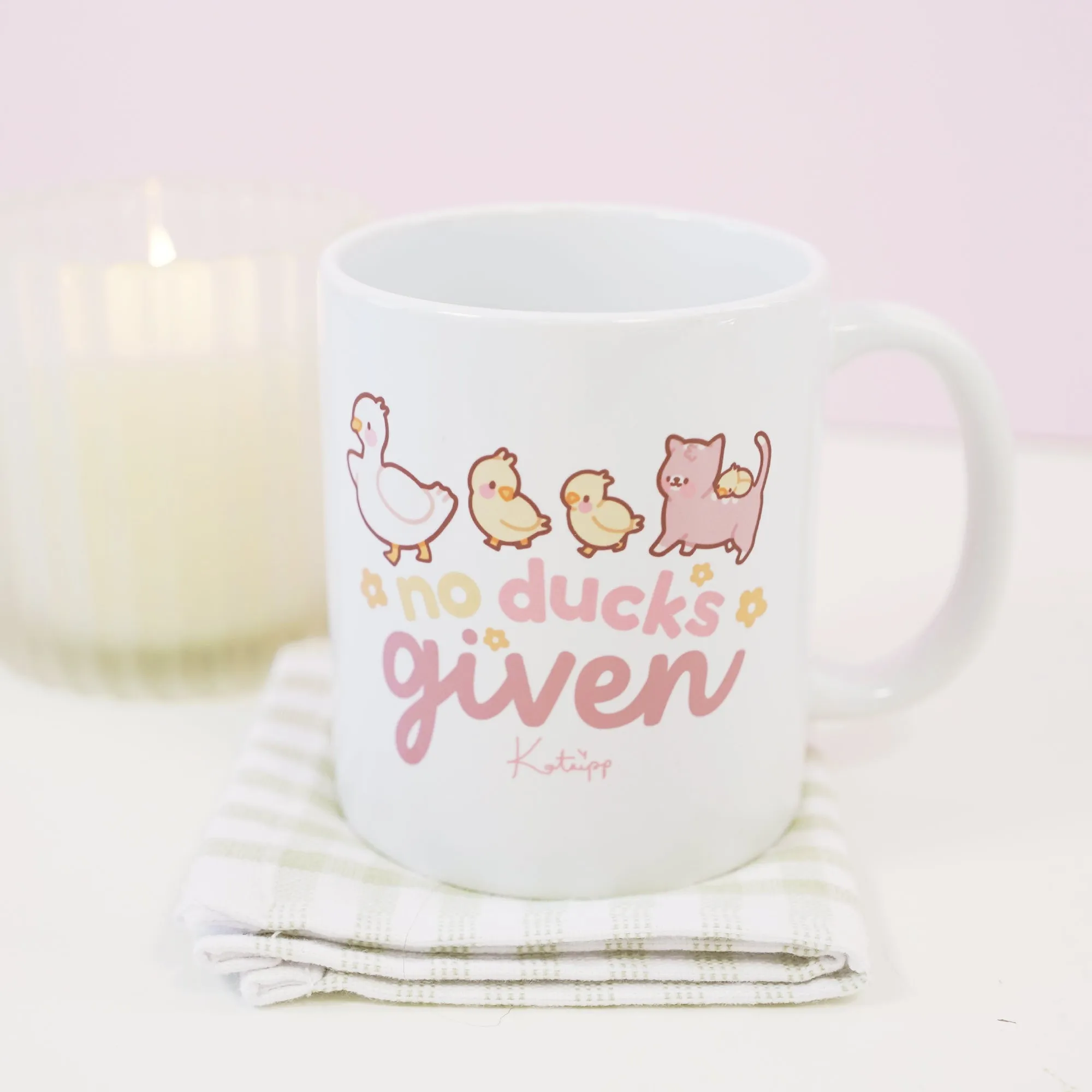 No Ducks Given | Funny Duck Mug | Kawaii Spring Ceramic Cup With Satsuma & Tuffy The Duckling