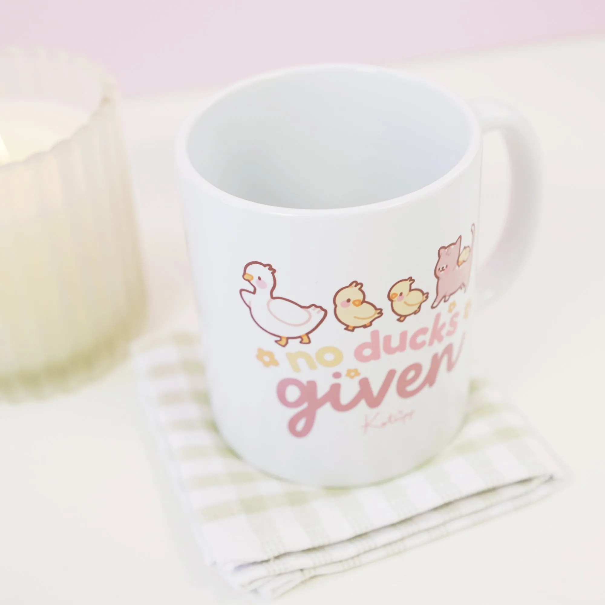 No Ducks Given | Funny Duck Mug | Kawaii Spring Ceramic Cup With Satsuma & Tuffy The Duckling