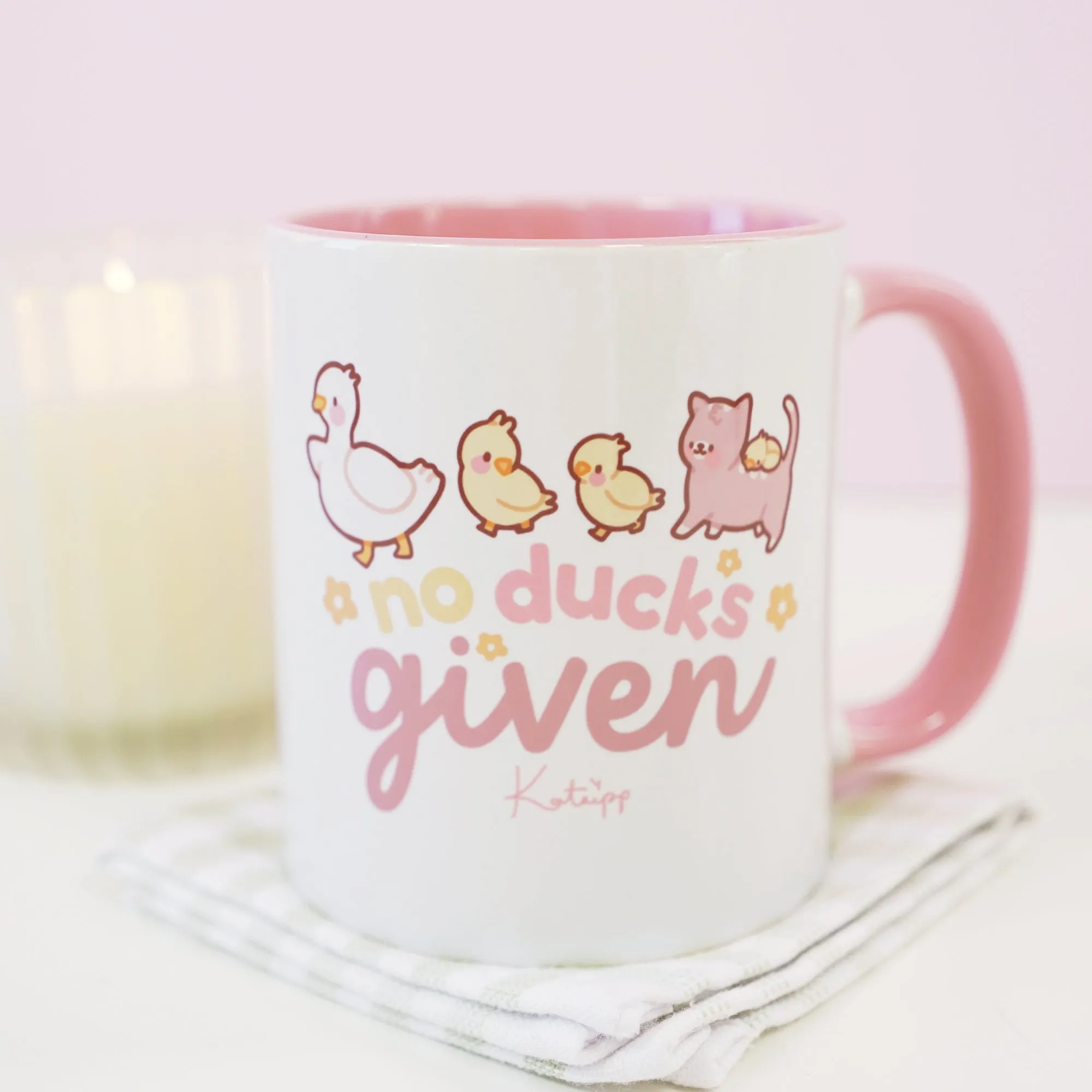 No Ducks Given | Funny Duck Mug | Kawaii Spring Ceramic Cup With Satsuma & Tuffy The Duckling