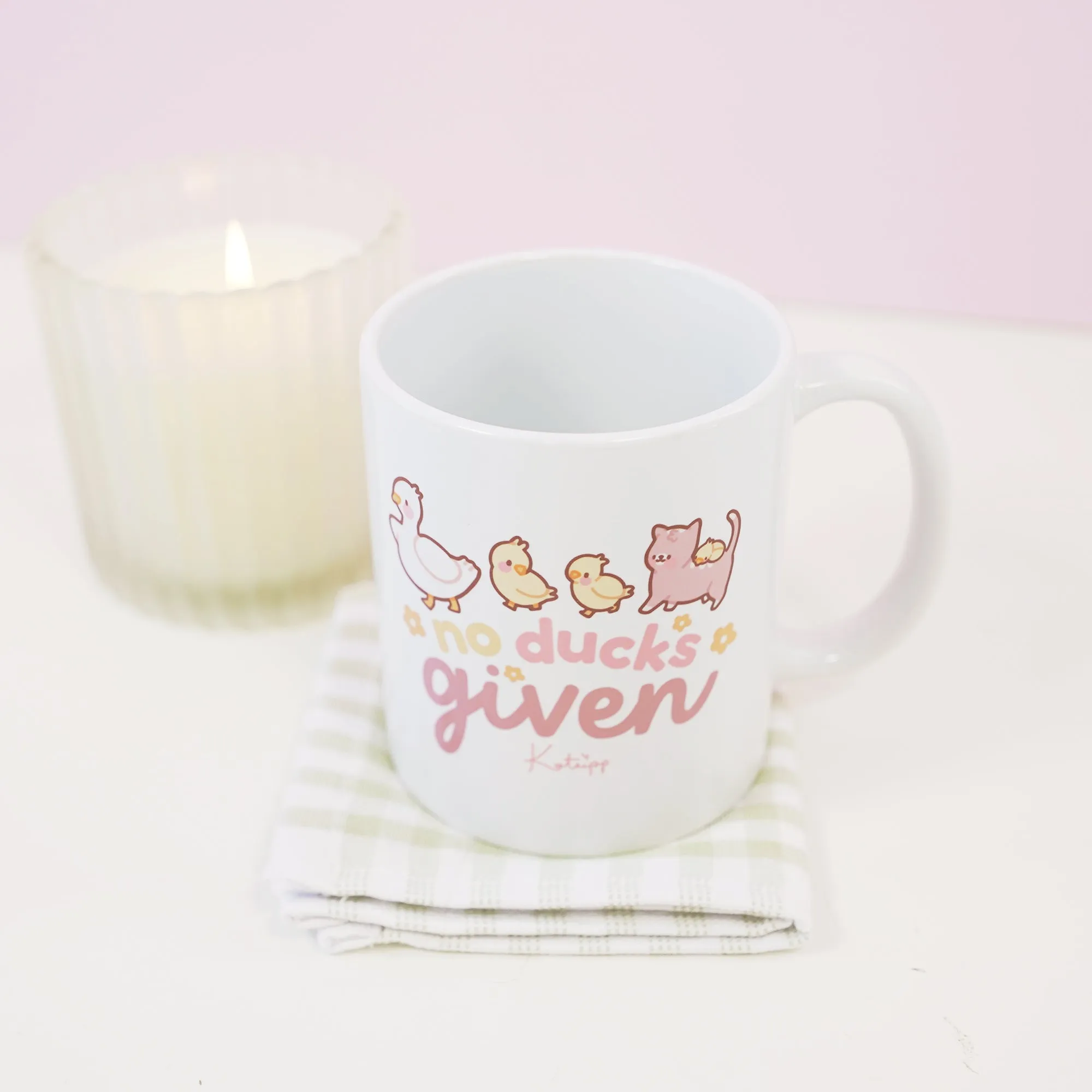No Ducks Given | Funny Duck Mug | Kawaii Spring Ceramic Cup With Satsuma & Tuffy The Duckling
