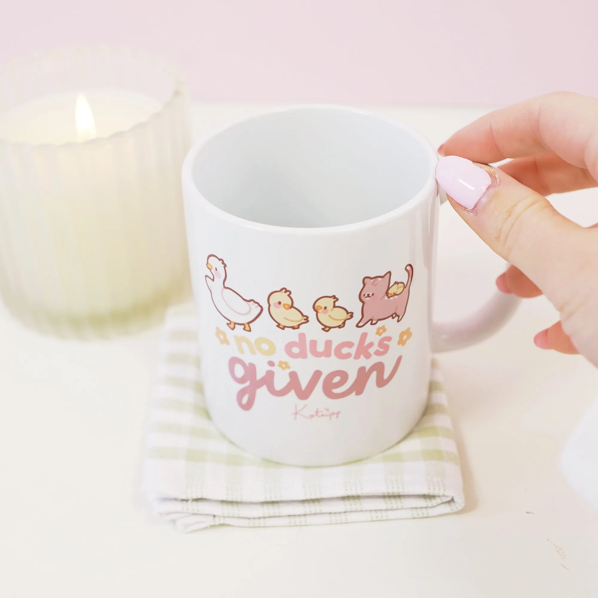 No Ducks Given | Funny Duck Mug | Kawaii Spring Ceramic Cup With Satsuma & Tuffy The Duckling
