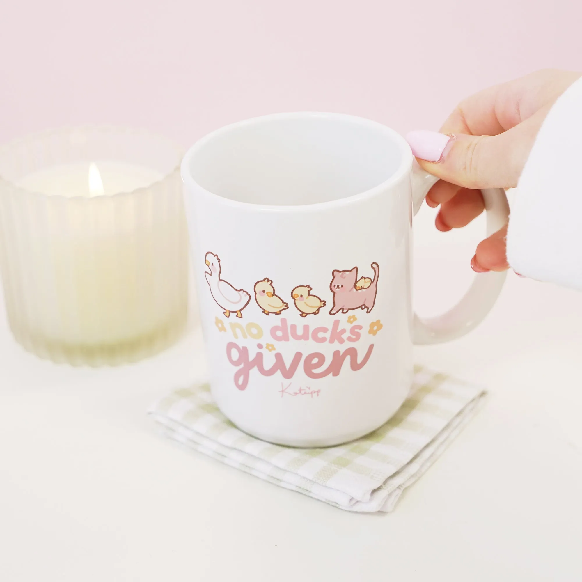 No Ducks Given | Funny Duck Mug | Kawaii Spring Ceramic Cup With Satsuma & Tuffy The Duckling