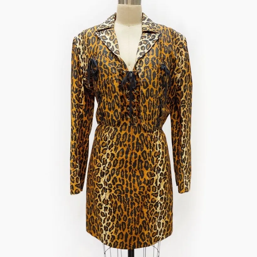 Patrick Kelly Leopard Dress and Jacket