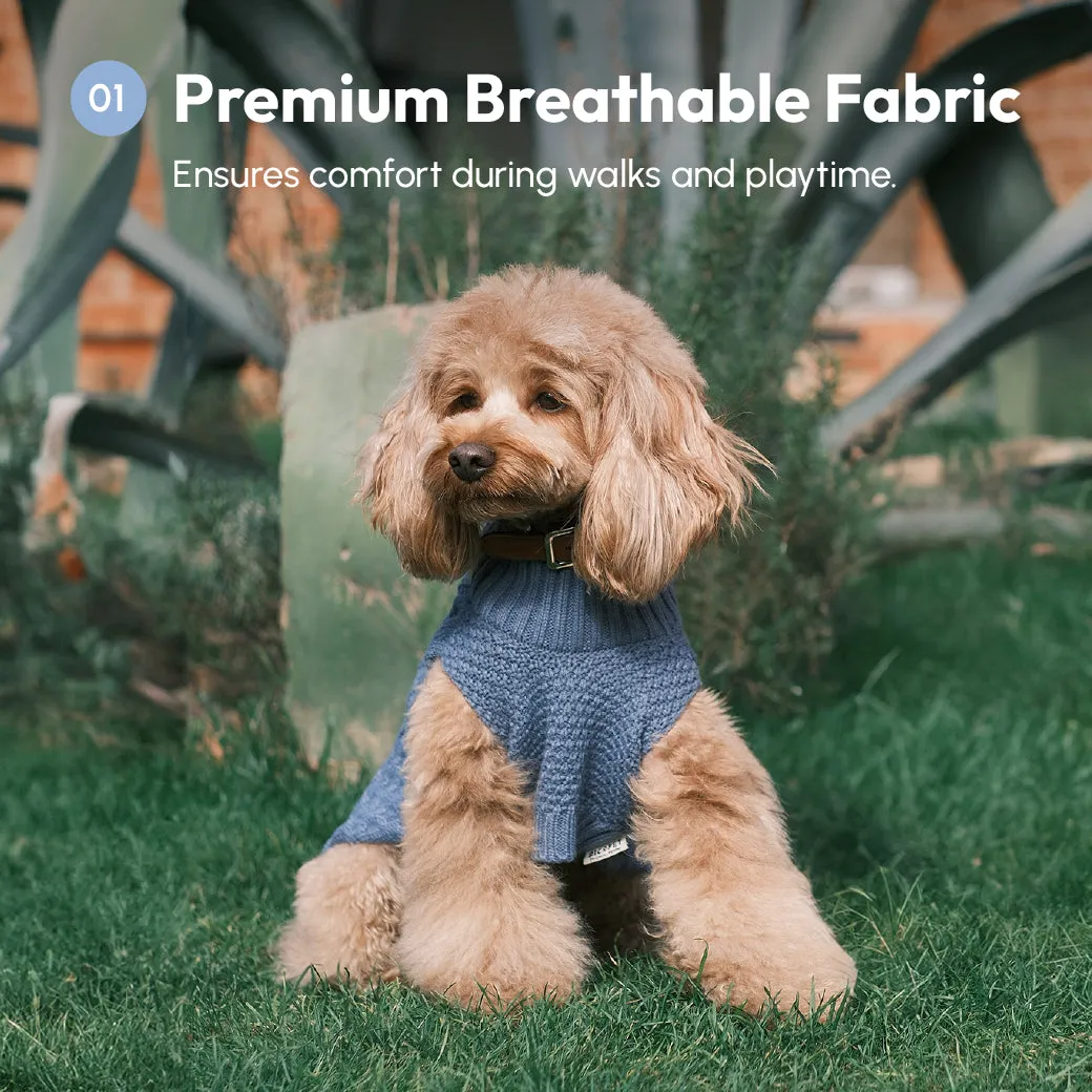 Pet Sweater Vest - Ice Blue