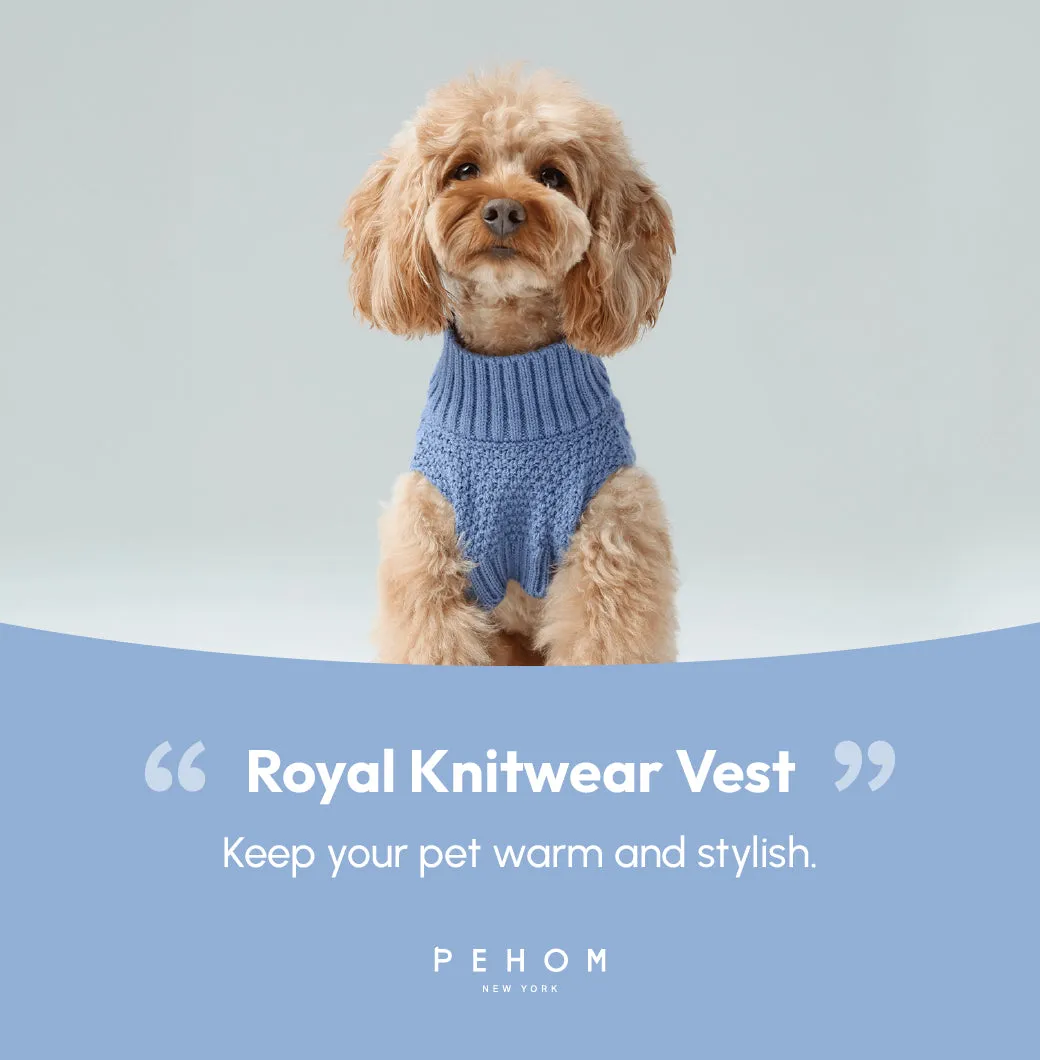 Pet Sweater Vest - Ice Blue
