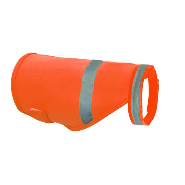 Reflective Dog Vest Safety Fluorescent Dog Clothes Waterproof Luminous Clothing Protect Dogs From Cars & Hunting Accidents S M L