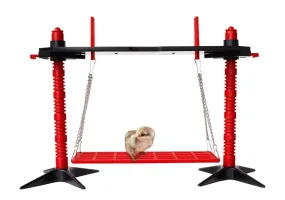 RentACoop Chick Swing and Versatile Chick Feeder Waterer and Accessory Stand Set