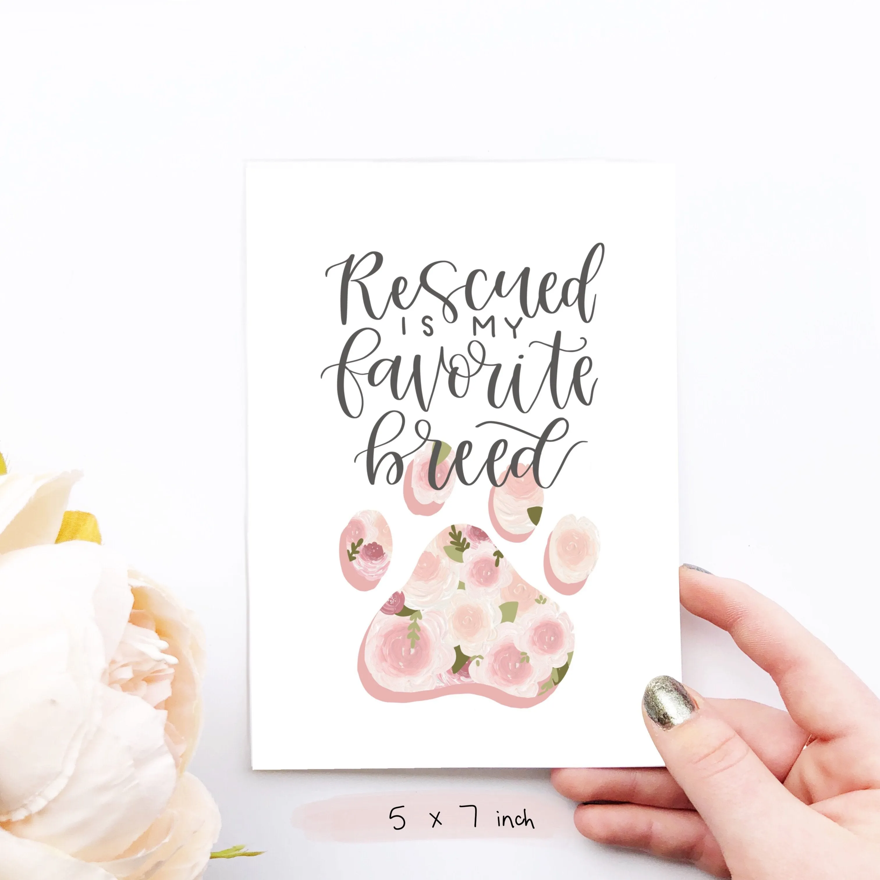 Rescued Pet Art Print
