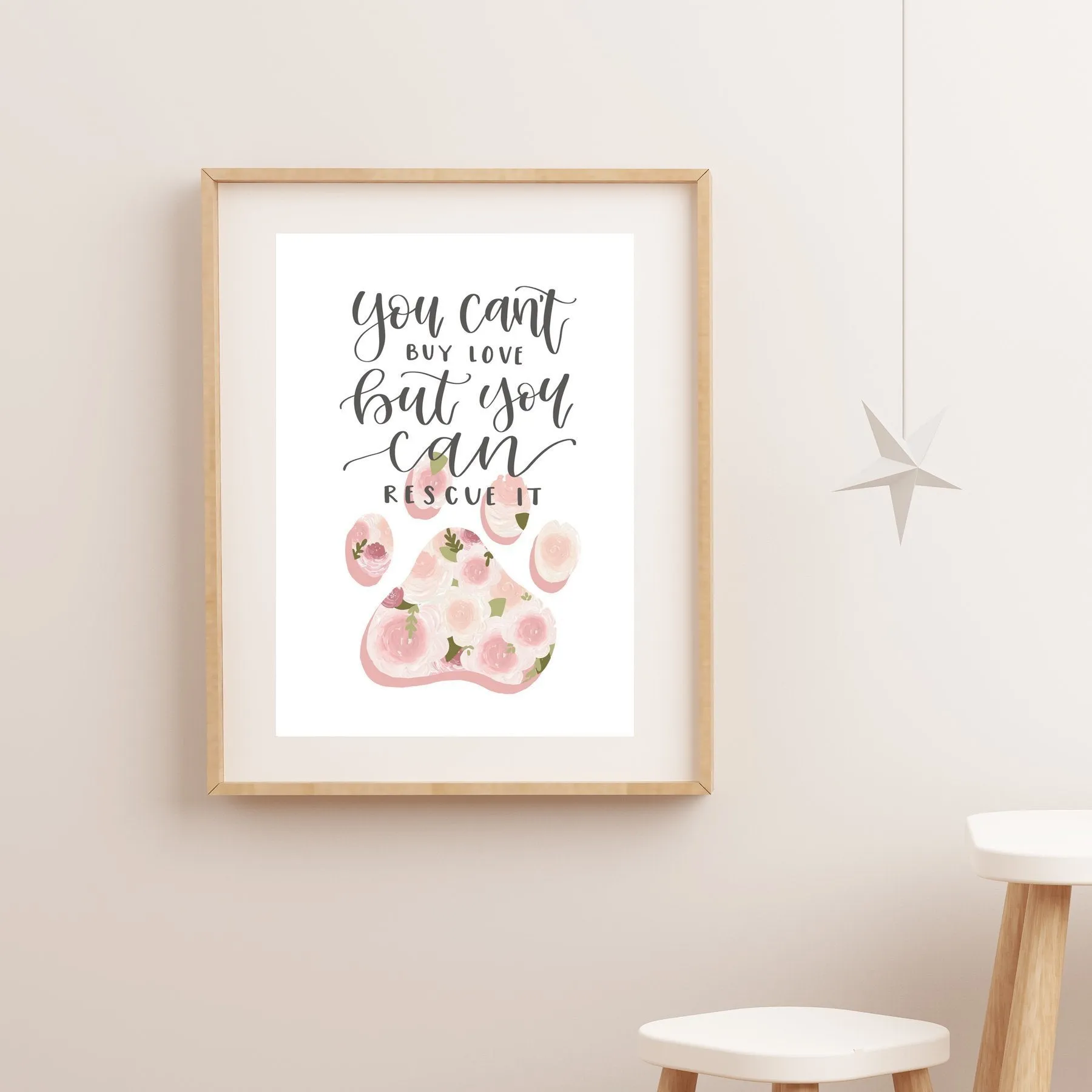 Rescued Pet Art Print