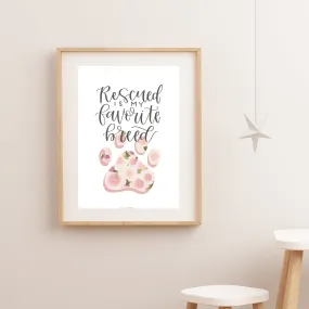 Rescued Pet Art Print