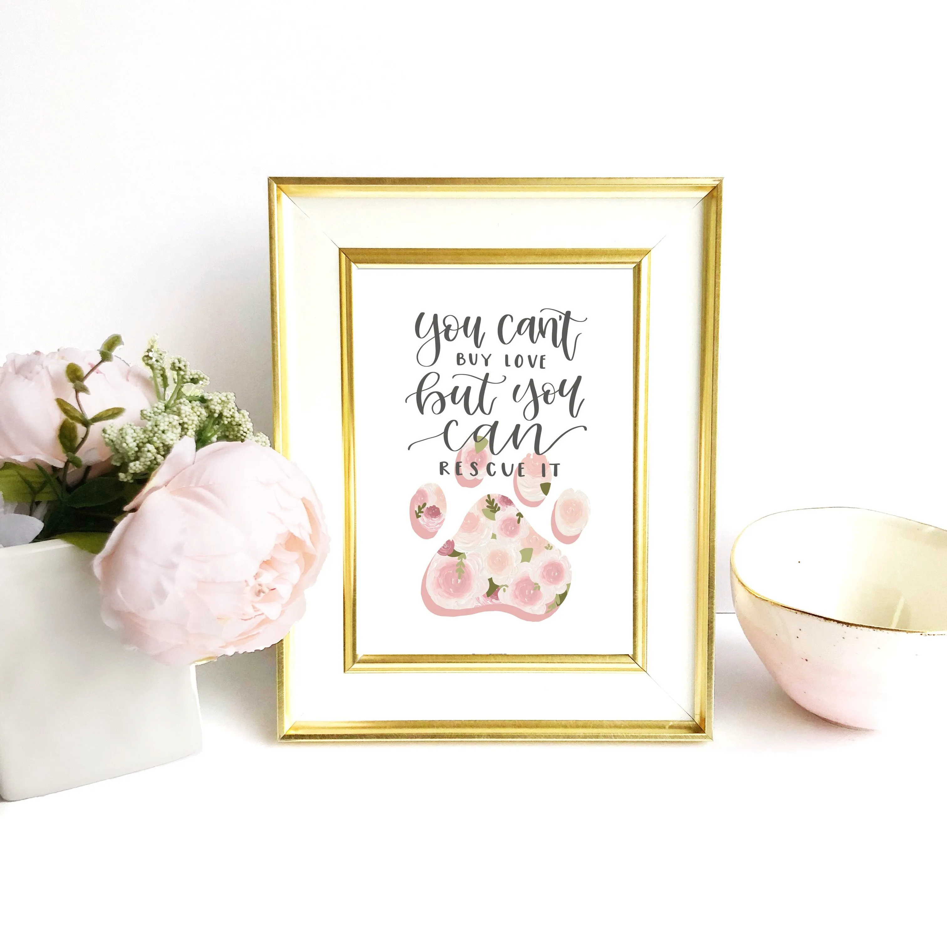 Rescued Pet Art Print