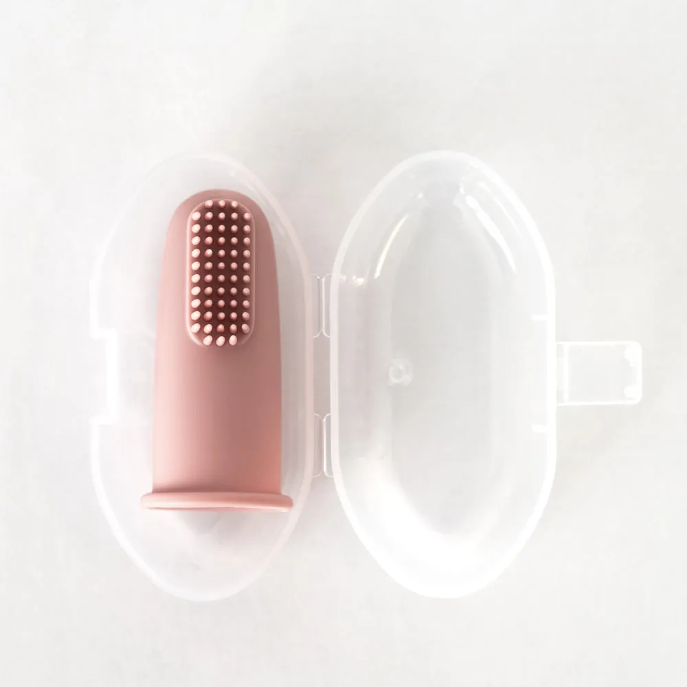 Silicone Baby Finger Toothbrush | Pink