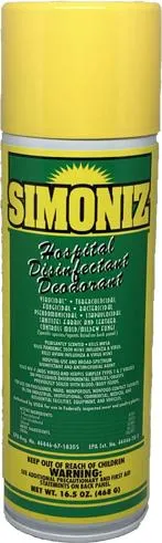 Simoniz® Hospital Disinfectant Spray and Deodorant 16.5oz can, Pack of 3
