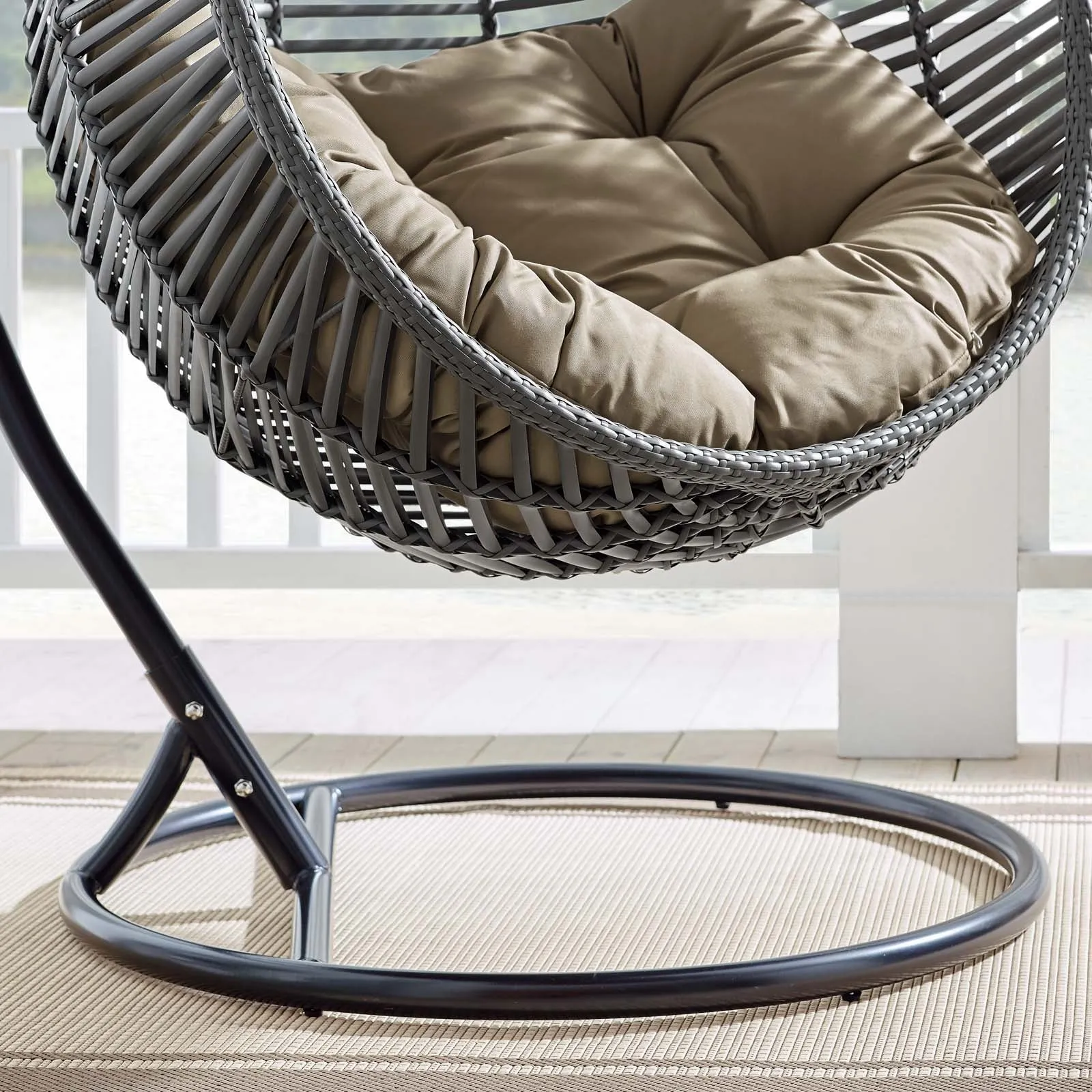 Tulum Outdoor Patio Swing Chair With the Stand