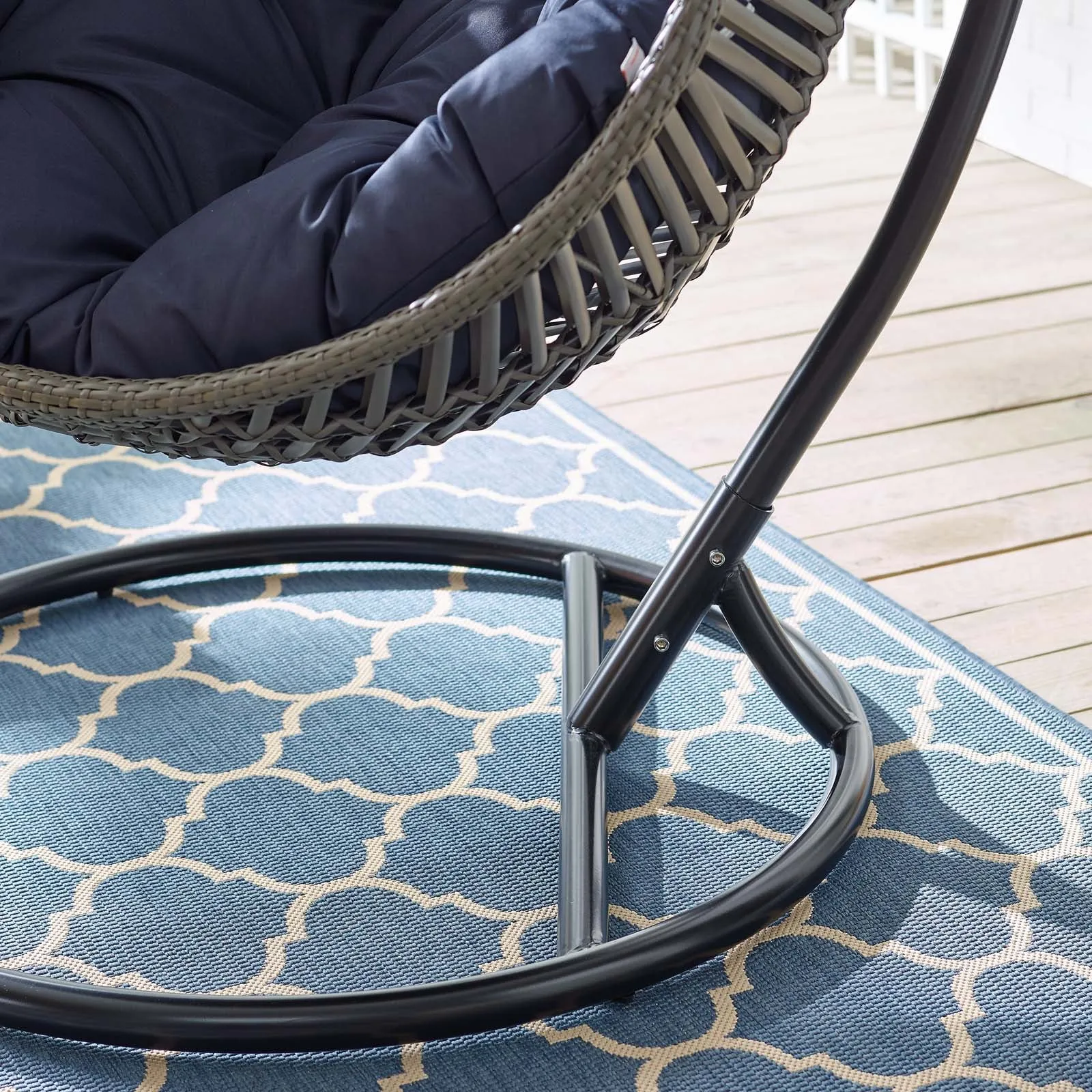 Tulum Outdoor Patio Swing Chair With the Stand