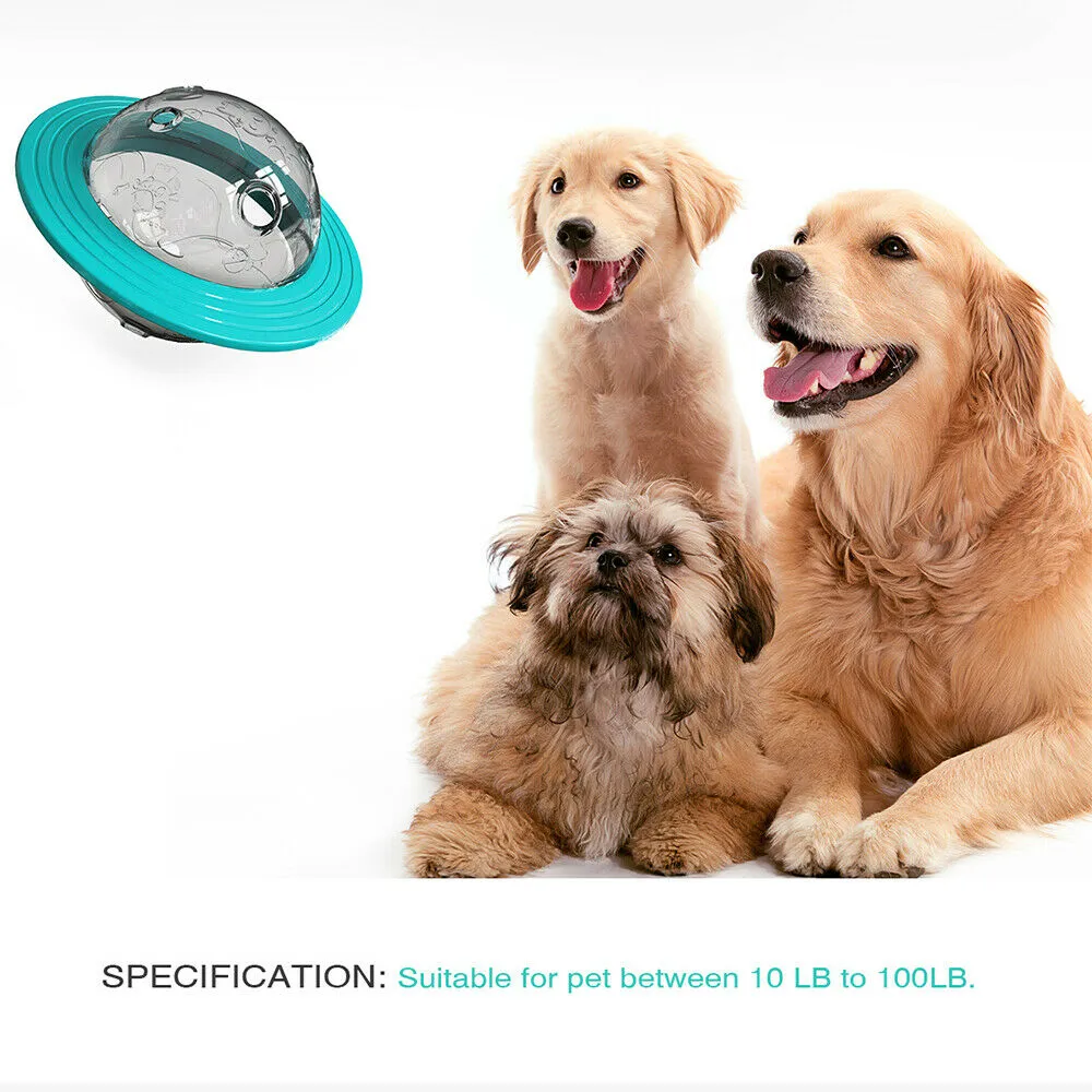 UFO Toy Ball Interactive Interesting Flying Pet Saucer Feeder