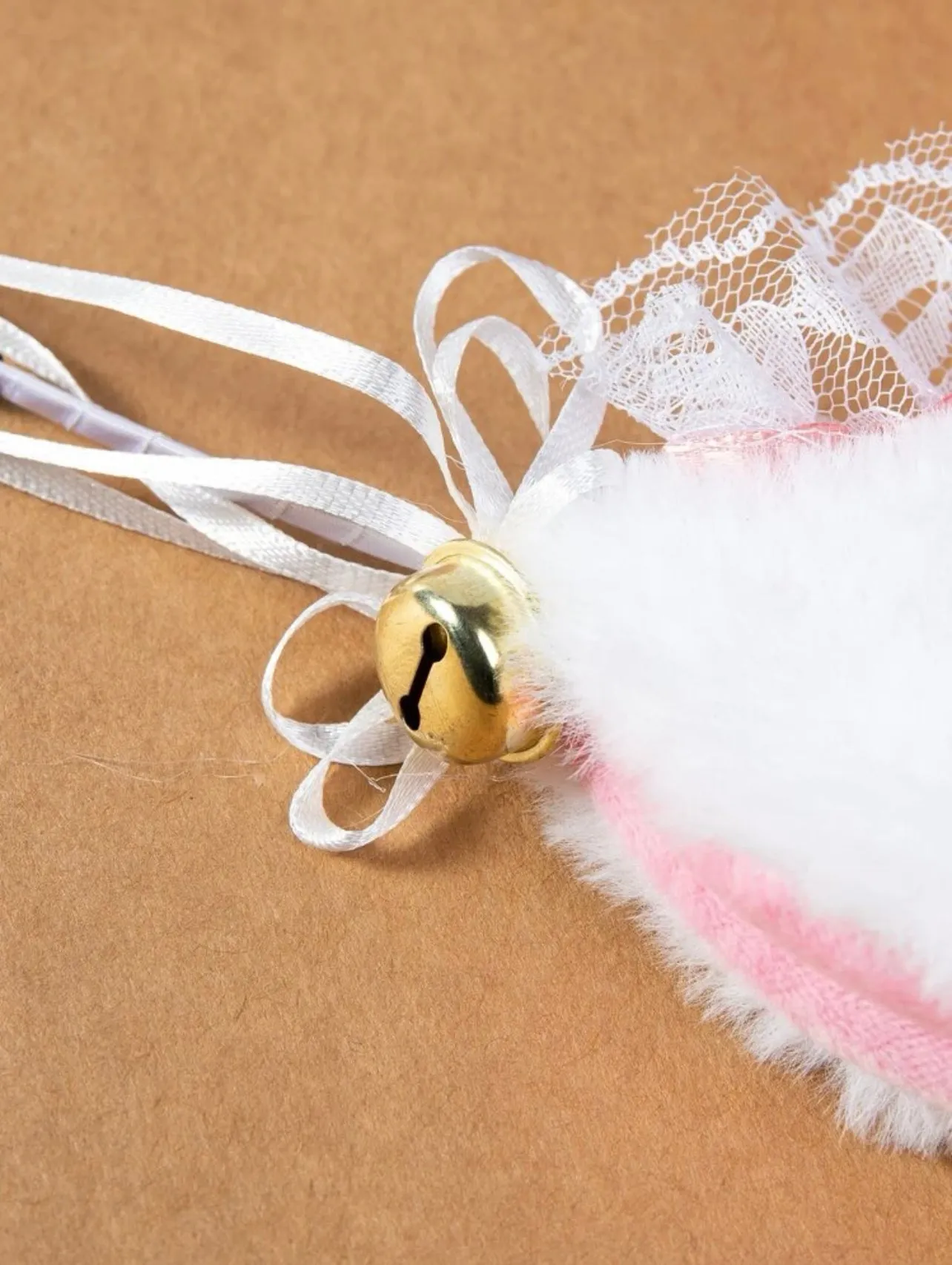 White & Pink Lace Catgirl Ears
