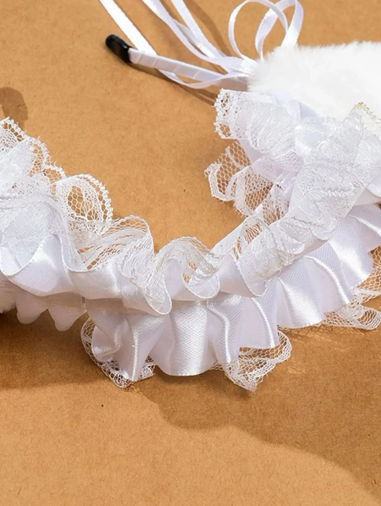 White Lace Catgirl Ears