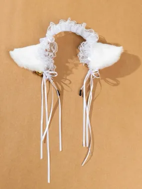 White Lace Catgirl Ears