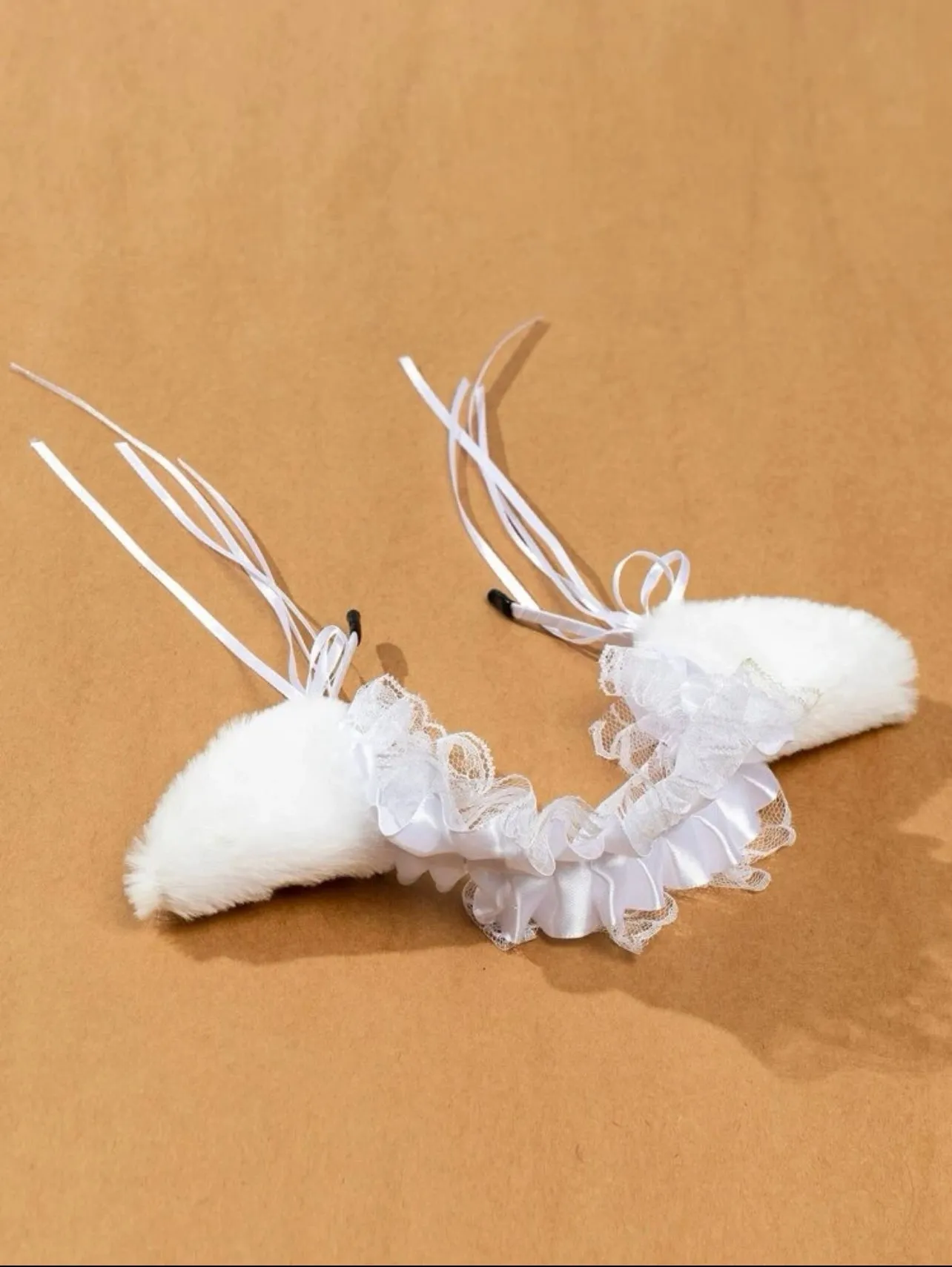 White Lace Catgirl Ears