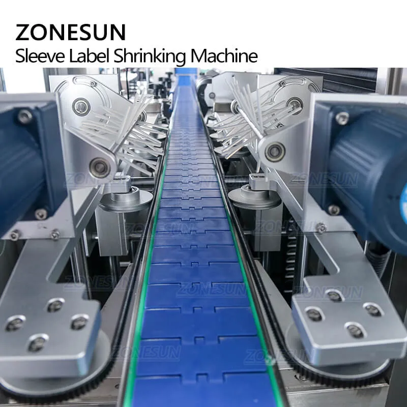 ZONESUN Automatic Cap Mineral Water Beverage Bottle PVC Film Sleeve Label Machine