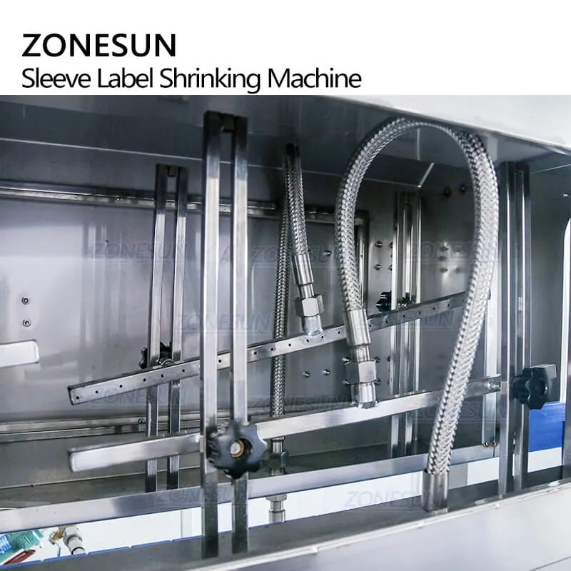 ZONESUN Automatic Cap Mineral Water Beverage Bottle PVC Film Sleeve Label Machine