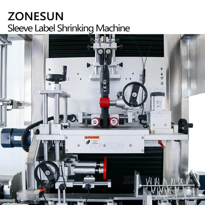 ZONESUN Automatic Cap Mineral Water Beverage Bottle PVC Film Sleeve Label Machine